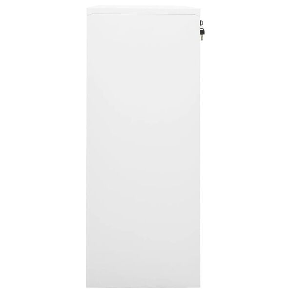 vidaXL Armoire de bureau Blanc 90x40x102 cm Acier
