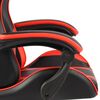 vidaXL Fauteuil de jeux vid&eacute;o Noir et rouge Similicuir