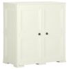 vidaXL Armoire plastique 79x43x85,5 cm design bois glace &agrave; la vanille