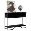 vidaXL Table console noir 100x35x74,5 cm bois d'ing&eacute;nierie
