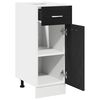vidaXL Armoire suspendue avec tiroir Ch&ecirc;ne noir 30 x 46 x 81,5 cm