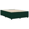 vidaXL Cadre de lit sans matelas vert fonc&eacute; 140x190 cm velours