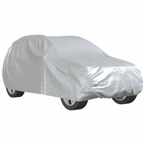 vidaXL Housse de voiture SUV avec sangles &agrave; boucle compl&egrave;te argent&eacute; M