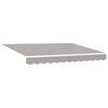 vidaXL Toile de rechange pour auvent Gris clair 280 x 245 cm Polyester