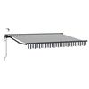 vidaXL Auvent r&eacute;tractable &eacute;lectrique Anthracite et blanc 2,5 x 2 m
