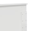 vidaXL T&ecirc;te de lit Blanc Brillant 200 cm Bois d'ing&eacute;nierie