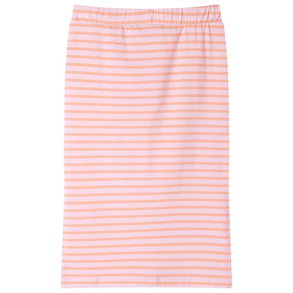 Jupe droite pour enfants avec rayures rose 92