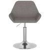 vidaXL Tabouret de bar Gris foncé Tissu