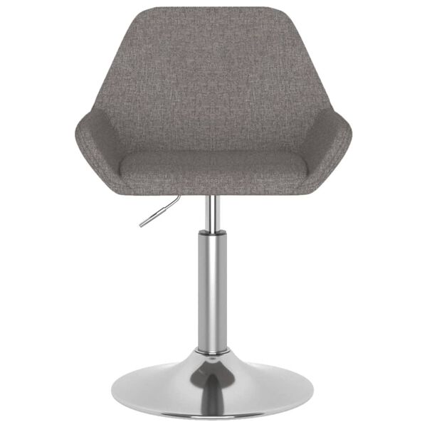 vidaXL Tabouret de bar Gris foncé Tissu