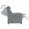 vidaXL Fauteuil de massage Gris clair Tissu