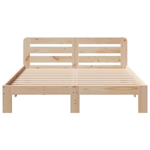 vidaXL Cadre de lit sans matelas 160x200 cm bois massif de pin