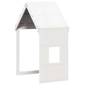 vidaXL Toit de lit pour enfants blanc 60x89x134,5cm bois de pin massif