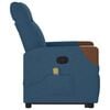 vidaXL Fauteuil de massage inclinable Bleu Tissu