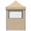 vidaXL Tente de f&ecirc;te Beige 200 x 200 x 306 cm Tissu Oxford
