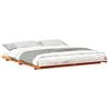vidaXL Cadre de lit surélevé Marron cire 180 x 210 cm
