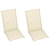 vidaXL Chaises inclinables de jardin lot de 2 et coussins Bois acacia