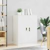 vidaXL Armoire de rangement Blanc 80 x 40 x 105 cm Acier