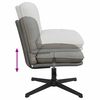 vidaXL Chaise pivotante de bureau Gris clair Tissu