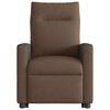 vidaXL Fauteuil inclinable Marron Tissu