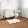 vidaXL Tapis en fausse Tafalla Blanc 60 x 90 cm Polyester