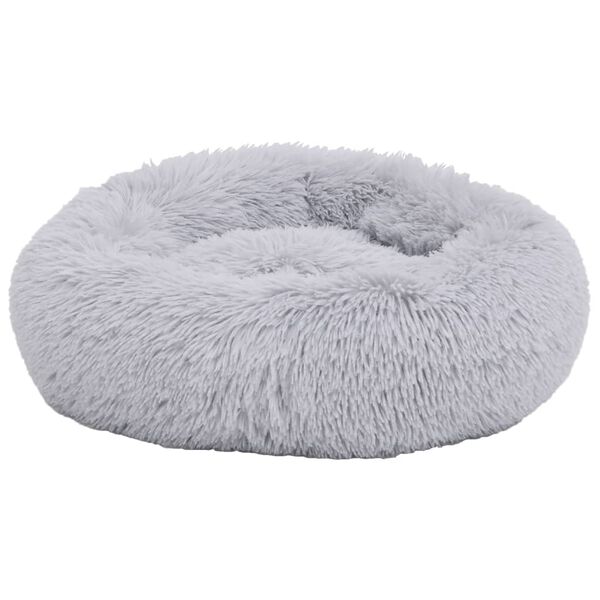 vidaXL Coussin lavable pour chiens/chats Gris clair 50x50x12cm Peluche