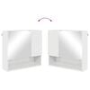 vidaXL Ensemble de mobilier de salle de bain 5 pcs Blanc brillant