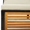 vidaXL Salon de jardin avec coussins 9 pcs bois massif d'acacia