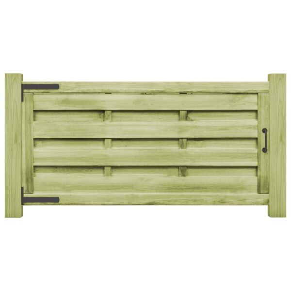 vidaXL Portillons 2 pcs Bois de pin impr&eacute;gn&eacute; 150x75 cm Vert