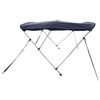 vidaXL Toit bimini à 3 arceaux parois latérales 183x(137-152)x137 cm