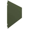vidaXL Bordures pelouse 30pcs vert olive 20x103cm acier laminé à froid