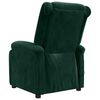 vidaXL Fauteuil &eacute;lectrique de massage Vert fonc&eacute; velours