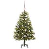 vidaXL Sapin de No&euml;l artificiel avec branches pliables et c&ocirc;nes 150 cm
