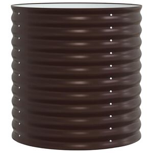 vidaXL Lit sur&eacute;lev&eacute; Marron 80 x 80 x 81 cm Acier