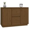 vidaXL Buffet Marron miel 111x34x75 cm Bois massif de pin