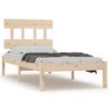 vidaXL Cadre de lit sans matelas 90x200 cm bois massif