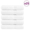 vidaXL Serviettes de douche de qualit&eacute; sup&eacute;rieure SOLUND 25 pcs blanc