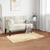 vidaXL Tapis en fausse Tafalla Crème 60 x 110 cm Polyester
