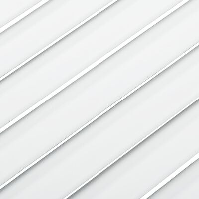 vidaXL Portes d'armoire à persiennes 2pcs blanc 39,5x49,4cm pin massif
