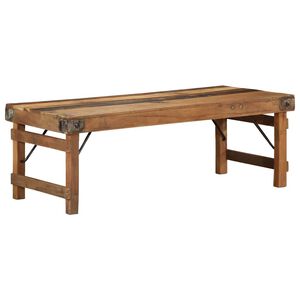 vidaXL Table basse Marron 110 x 55 x 40 cm Bois Recycl&eacute; Solide
