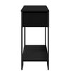 vidaXL Table console noir 100x35x74,5 cm bois d'ing&eacute;nierie