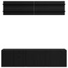 vidaXL Unites TV Montage mural 6 pcs Ch&ecirc;ne noir Bois d'ing&eacute;nierie
