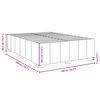 vidaXL Cadre de lit sans matelas gris fonc&eacute; 140x200 cm tissu