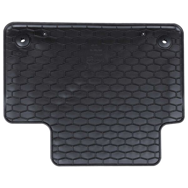 vidaXL Tapis de voiture 4 pcs Noir Caoutchouc