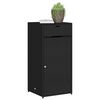 vidaXL Armoire de rangement de jardin noir 55x55x111 cm r&eacute;sine tress&eacute;e