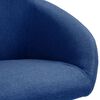 vidaXL Chaise pivotante de salle &agrave; manger Bleu Tissu