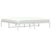 vidaXL Cadre de lit m&eacute;tal sans matelas blanc 180x200 cm