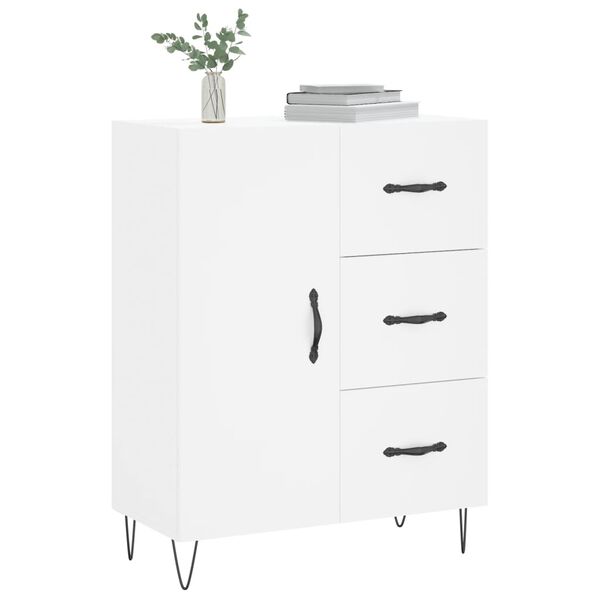vidaXL Buffet blanc 69,5x34x90 cm bois d'ing&eacute;nierie