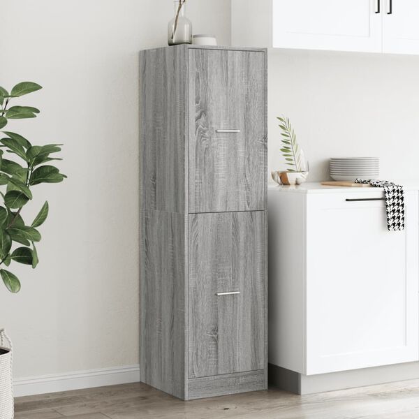 vidaXL Armoire apothicaire sonoma gris 40x41x144,5cm bois d'ing&eacute;nierie