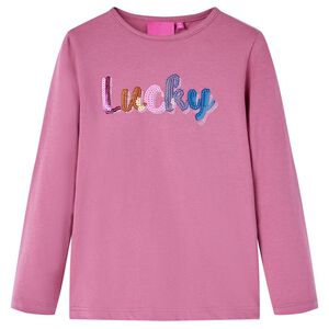 T-shirt enfants &agrave; manches longues framboise 92