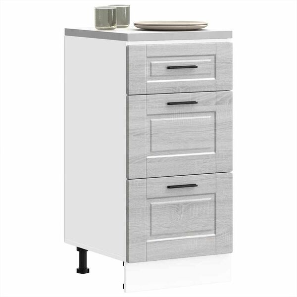 vidaXL Armoire de cuisine Porto sonoma gris bois d'ingénierie